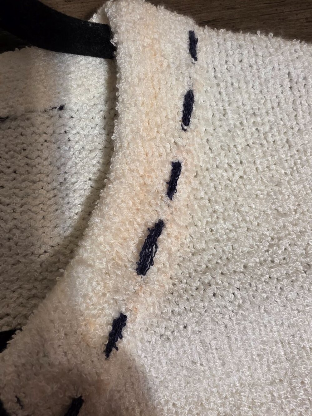 Jason Wu Stitch Detail Short Sleeve Sweater NWT Large Flawed Knit Top Ivory - Picture 10 of 13